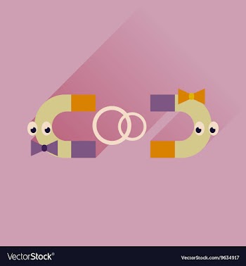 Flat web icon with long shadow wedding rings vector image