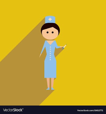 Flat web icon with long shadow woman doctor vector image