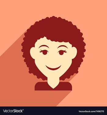Flat web icon with long shadow women haircut vector image
