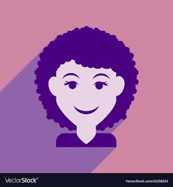 Flat web icon with long shadow women s haircut vector image