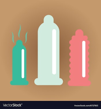 Flat web icon with shadow condoms vector image