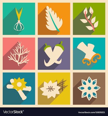 Flat with shadow concept and mobile application vector image