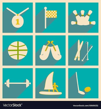 Flat with shadow concept and mobile application vector image