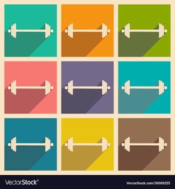 Flat with shadow concept and mobile application vector image