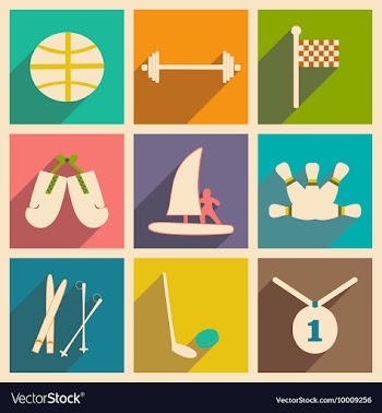 Flat with shadow concept and mobile application vector image