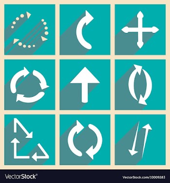 Flat with shadow concept and mobile application vector image