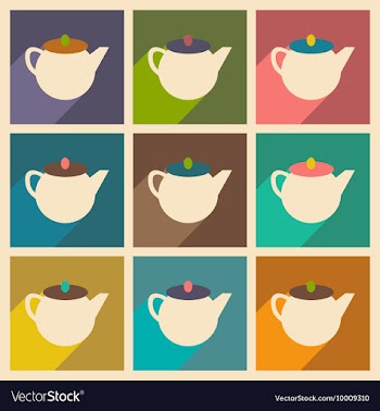 Flat with shadow concept and mobile application vector image