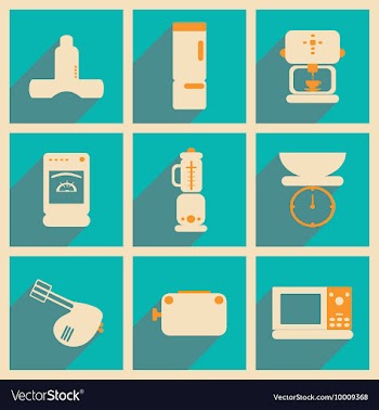Flat with shadow concept and mobile application vector image