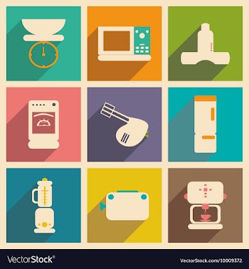 Flat with shadow concept and mobile application vector image