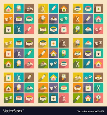 Flat with shadow concept and mobile application vector image
