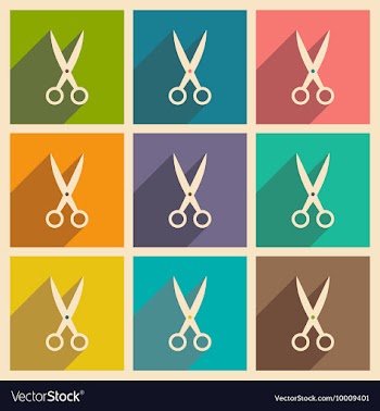 Flat with shadow concept and mobile application vector image