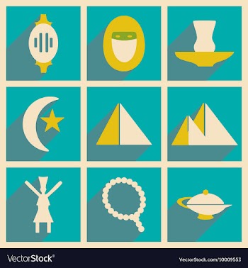 Flat with shadow concept and mobile application vector image