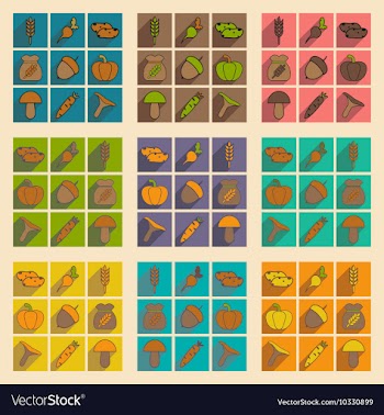 Flat with shadow concept and mobile application vector image
