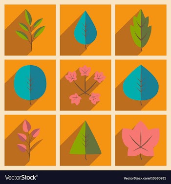 Flat with shadow concept and mobile application vector image