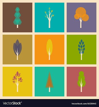 Flat with shadow concept and mobile application vector image