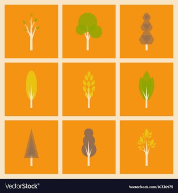 Flat with shadow concept and mobile application vector image