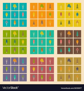Flat with shadow concept and mobile application vector image