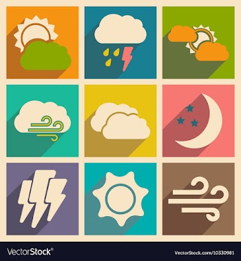 Flat with shadow concept and mobile application vector image