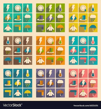 Flat with shadow concept and mobile application vector image