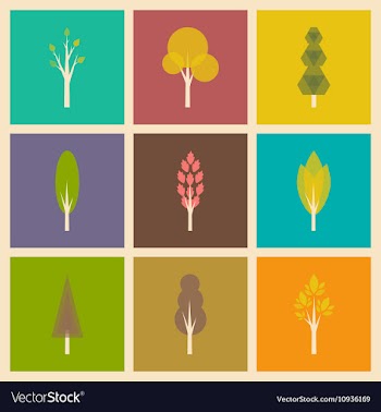 Flat with shadow concept and mobile application vector image