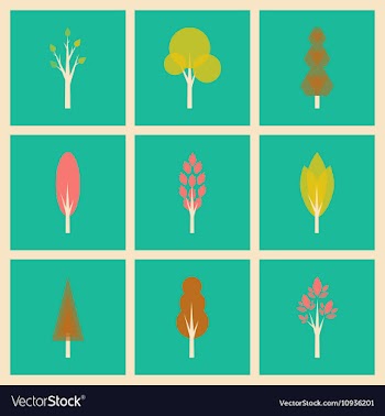 Flat with shadow concept and mobile application vector image