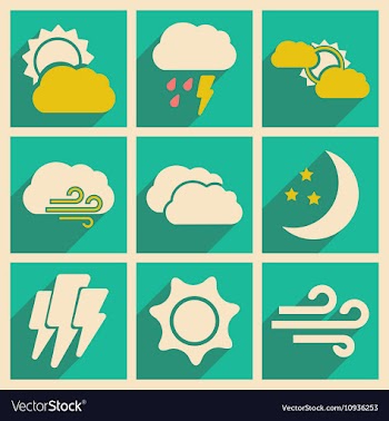 Flat with shadow concept and mobile application vector image