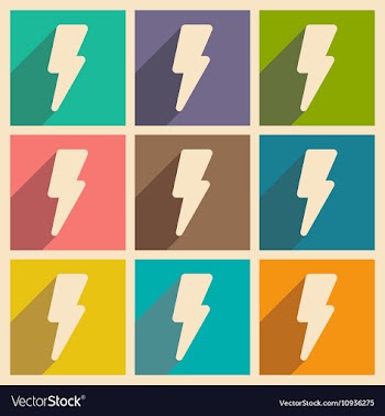 Flat with shadow concept and mobile application vector image