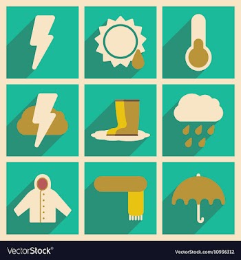 Flat with shadow concept and mobile application vector image