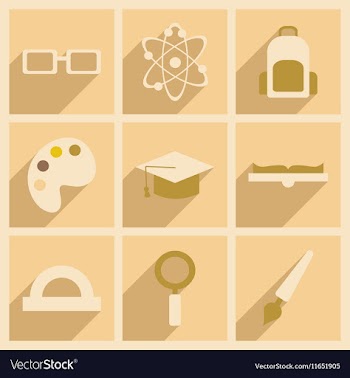 Flat with shadow concept and mobile application vector image