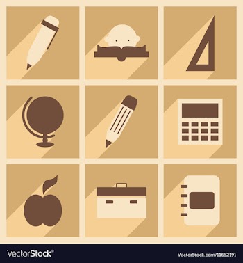 Flat with shadow concept and mobile application vector image