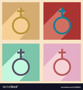 Flat with shadow concept and mobile application vector image