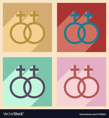 Flat with shadow concept and mobile application vector image