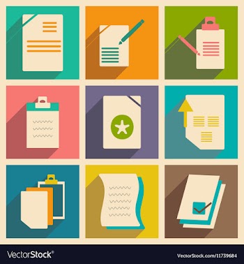 Flat with shadow concept and mobile application vector image
