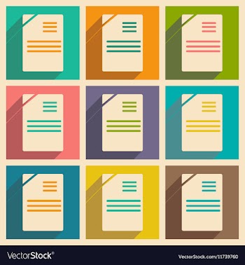 Flat with shadow concept and mobile application vector image