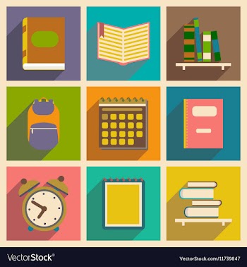 Flat with shadow concept and mobile application vector image