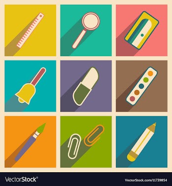 Flat with shadow concept and mobile application vector image