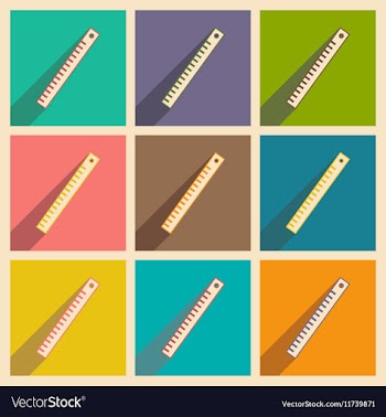 Flat with shadow concept and mobile application vector image