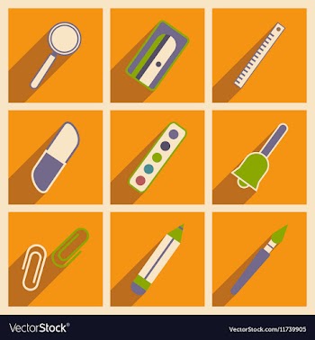 Flat with shadow concept and mobile application vector image