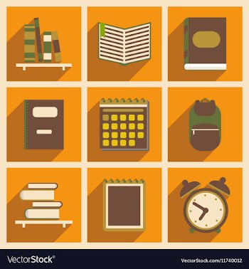 Flat with shadow concept and mobile application vector image