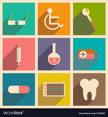 Flat with shadow concept and mobile application vector image
