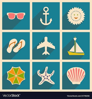 Flat with shadow concept and mobile application vector image