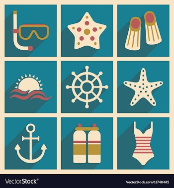 Flat with shadow concept and mobile application vector image