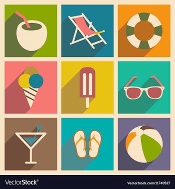 Flat with shadow concept and mobile application vector image
