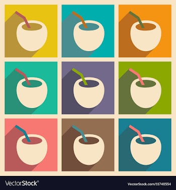 Flat with shadow concept and mobile application vector image