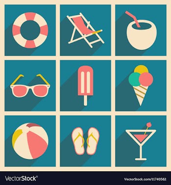 Flat with shadow concept and mobile application vector image