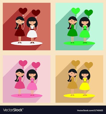 Flat with shadow concept and mobile application vector image