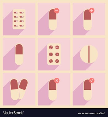 Flat with shadow concept and mobile application vector image
