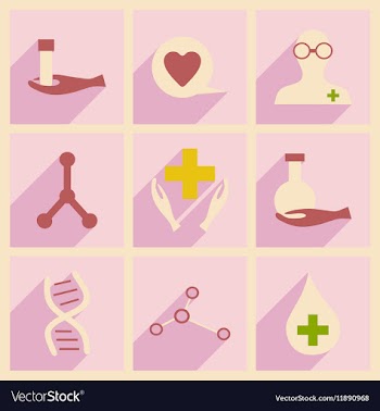 Flat with shadow concept and mobile application vector image