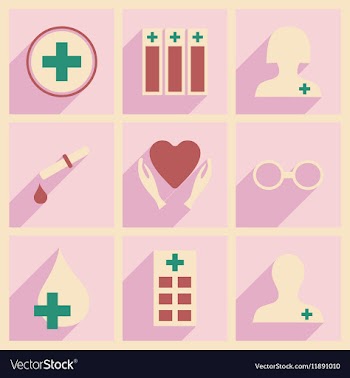 Flat with shadow concept and mobile application vector image