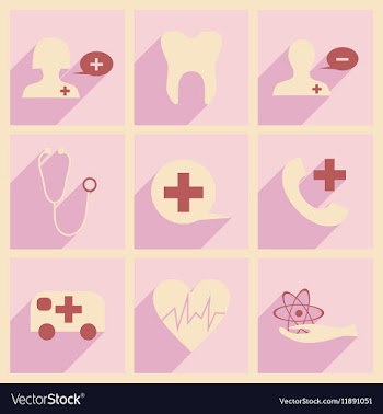 Flat with shadow concept and mobile application vector image